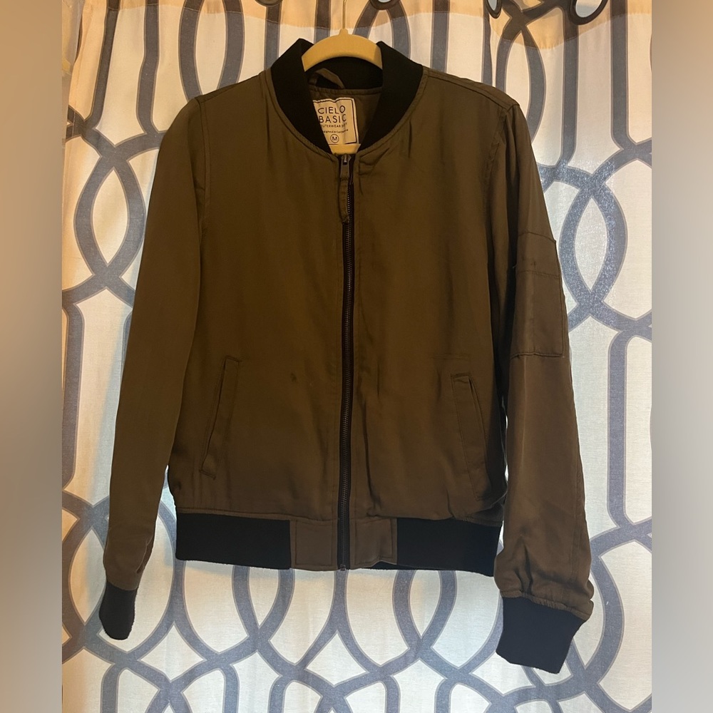 Green Bomber jacket